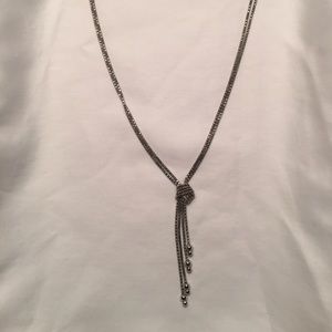 Silpada sterling silver knot necklace.